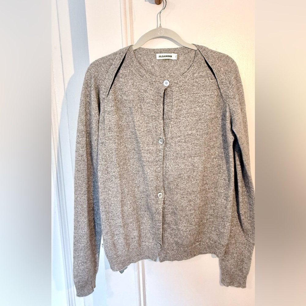 Jil Sander Cashmere-Blend Knit Cardigan – Made in Italy - Med